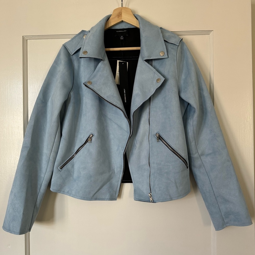 Members Only Suede Moto Jacket